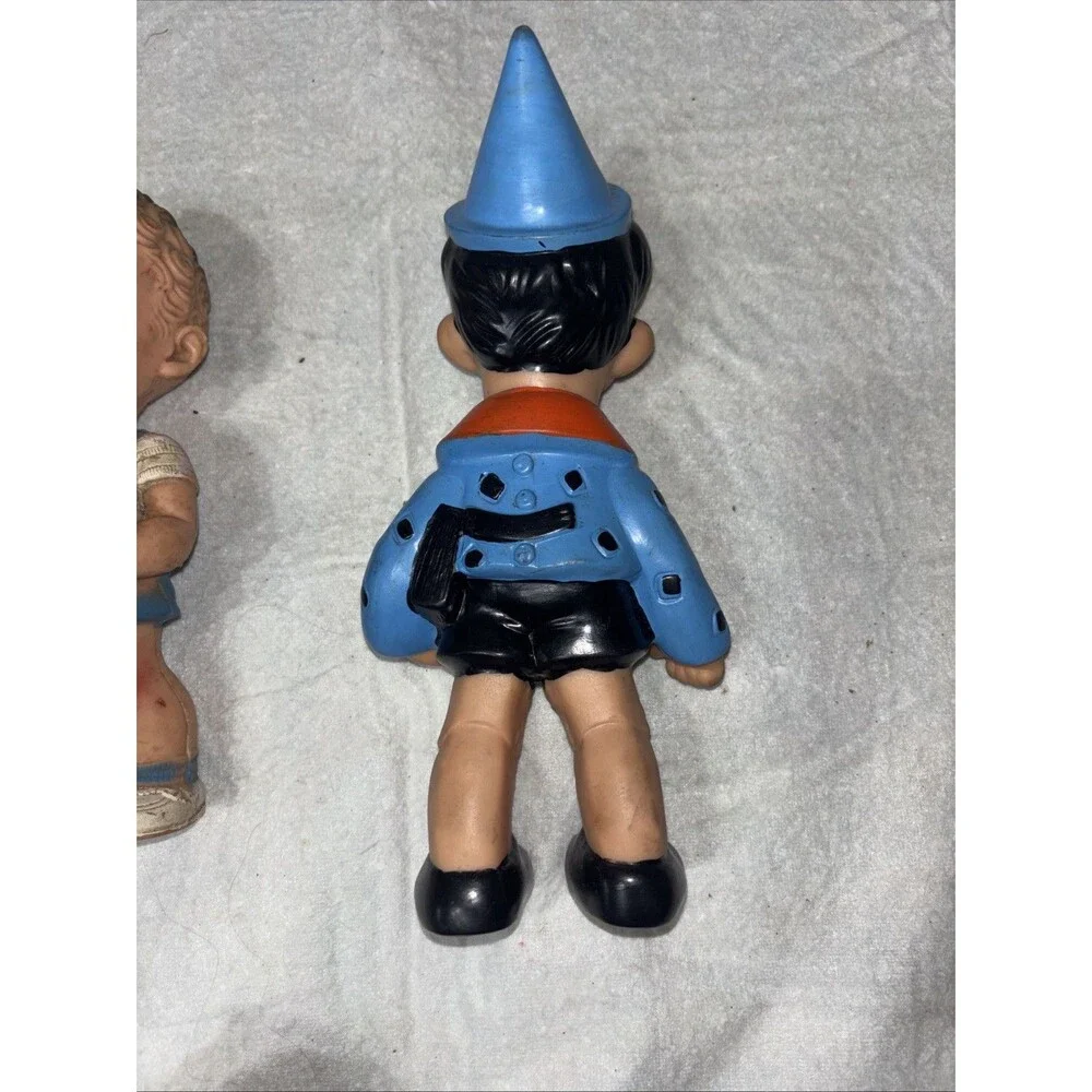 Two Vintage Dolls Pinocchio Disney Ruth Newton Doll Rubber Toy Read. CH